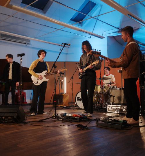 Live recording session at NewCult Recording Studio Hull